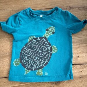 Tea Collection Aqua Turtle Short Sleeve Tee